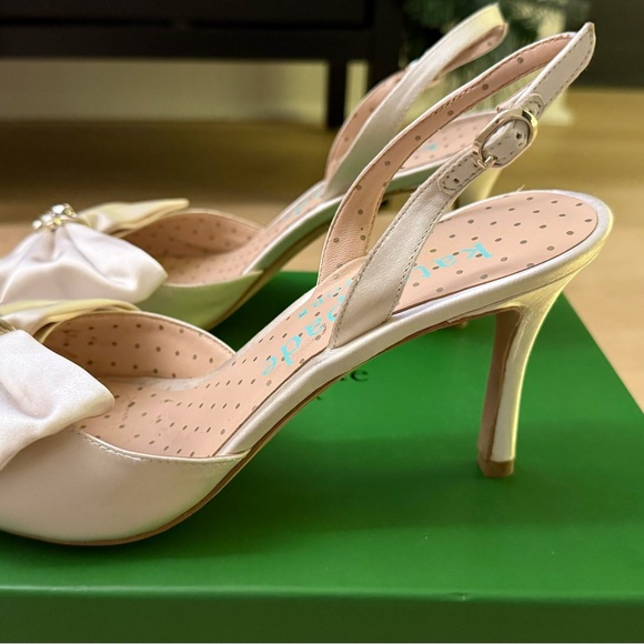 Kate Spade Happily Cream Bow Sling Shoes - Picture 2 of 6